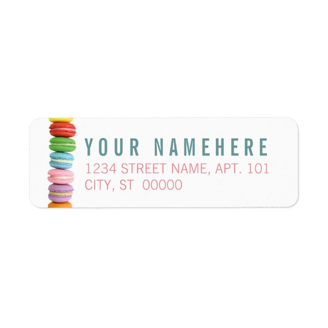Macarons Label (Front)