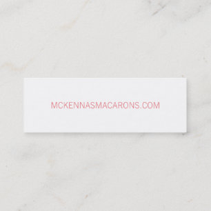 Macarons Mini Business Card