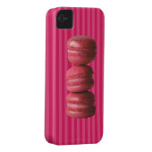 Macarons on French Stripes Case-Mate iPhone Case (Back/Right)