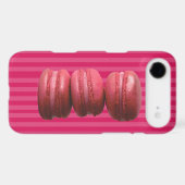 Macarons on French Stripes Case-Mate iPhone Case (Back (Horizontal))