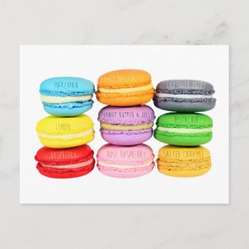 Macarons Postcard by CarriesCamera at Zazzle