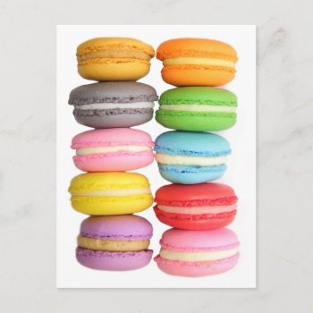 Macarons Postcard by CarriesCamera at Zazzle