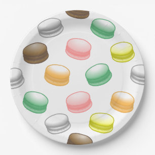 Macarons Sweet 16 Party Paper Plates
