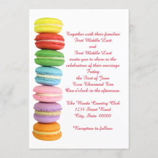 Macarons Wedding Invitations