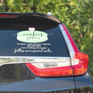Macaroon Cookies Logo Bakery Business Car Sticker