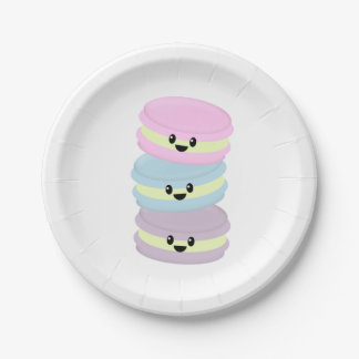 Macaroon Paper Plates