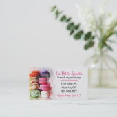 Macaroons Bakery Themed Business Card (Standing Front)