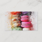 Macaroons Bakery Themed Business Card (Back)