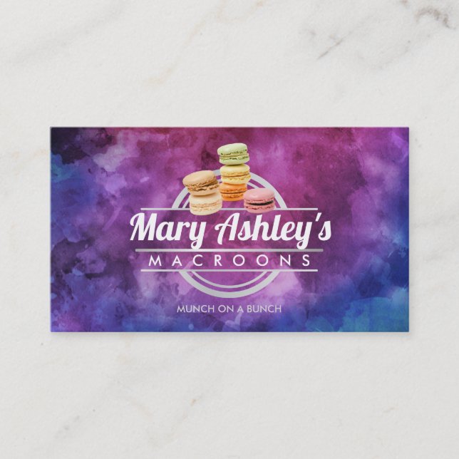 Macaroons business cards (Front)
