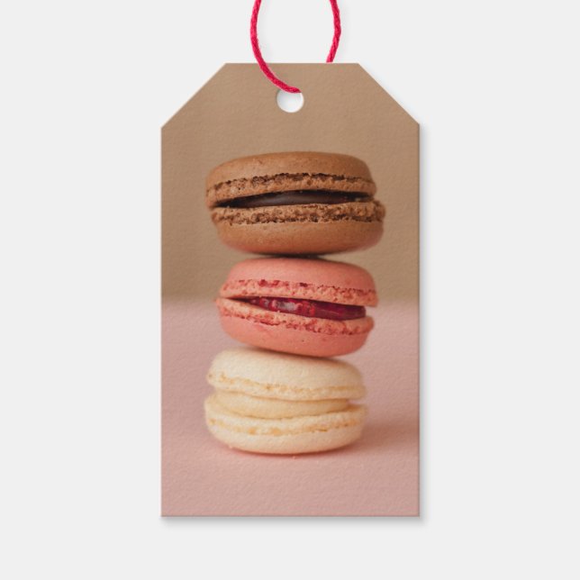 Macaroons custom gift tags (Front)