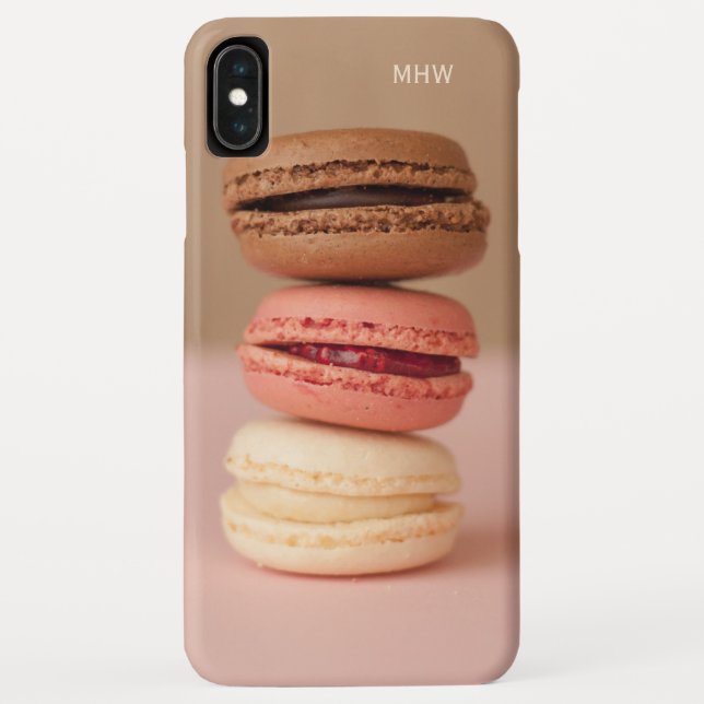 Macaroons custom monogram cases (Back)