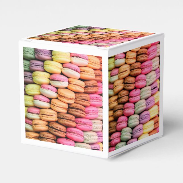 Macaroons Favor Boxes (Front Side)