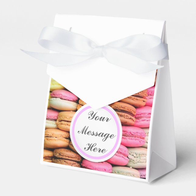 Macaroons Favor Boxes (Front Side)