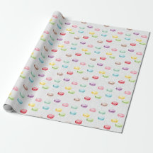 Macaroons for Dessert Colorful Gift Wrapping Paper