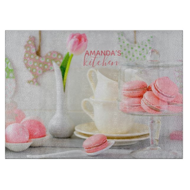 Macaroons In The KItchen Cutting Board (Front)