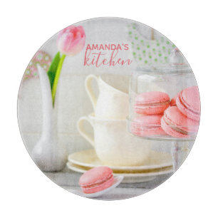 Macaroons In The KItchen Cutting Board - Round