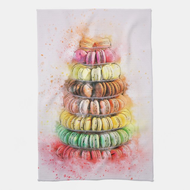 Macaroons Kitchen Towel (Vertical)