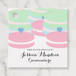 Macaroons Quince Sweet 16    Favor Tags