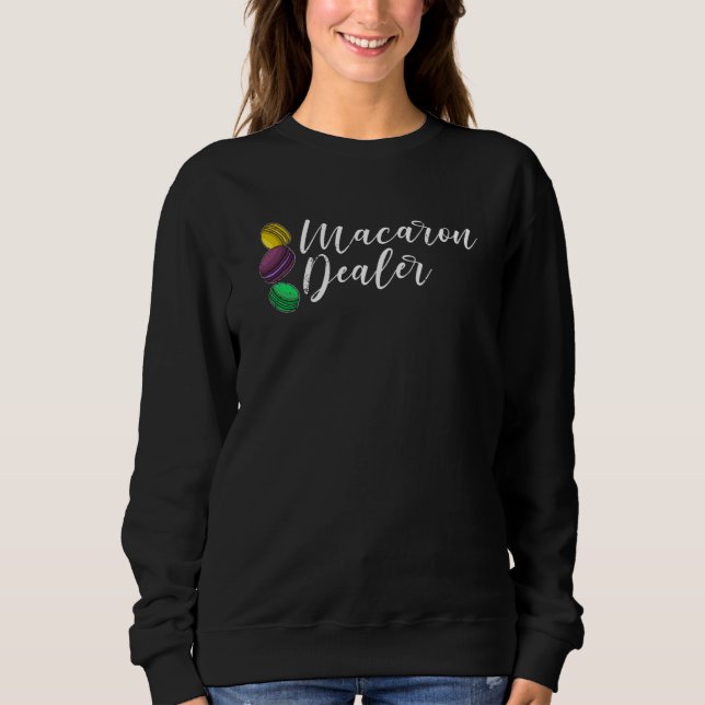 Macaroons recipes dessert Italy confectionery sayi Sweatshirt (Front)