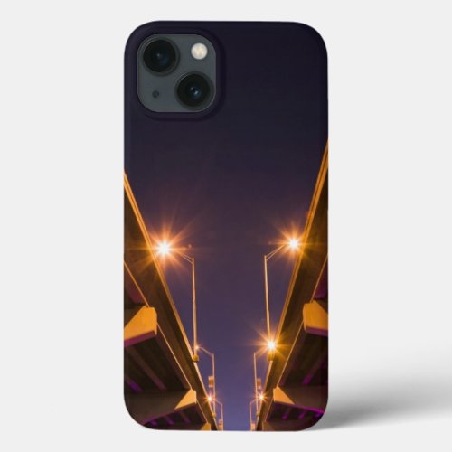 MacArthur Causeway seen from underneath at dusk iPhone 13 Case