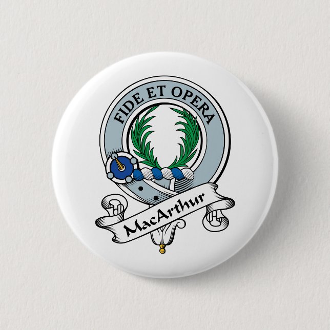 MacArthur Clan Badge Pinback Button (Front)