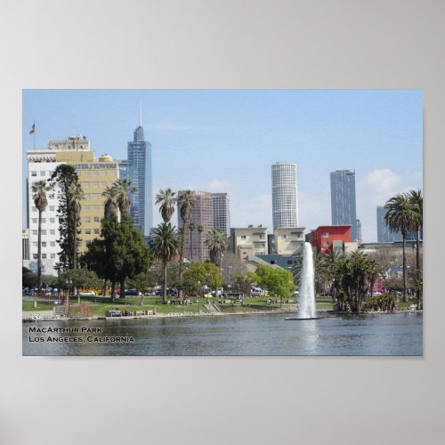 MacArthur Park Los Angeles Poster