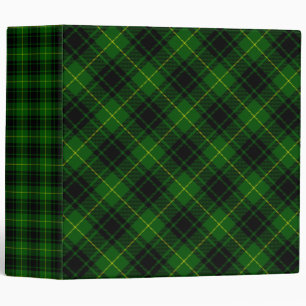 MacArthur tartan green plaid 3 Ring Binder