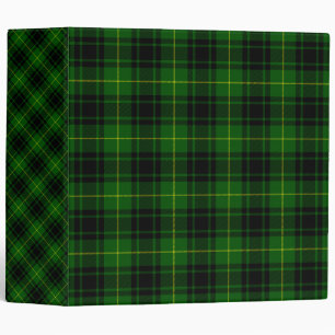 MacArthur tartan green plaid Binder