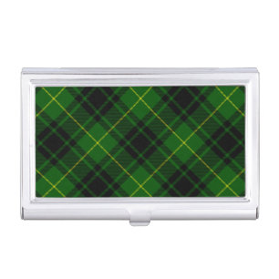MacArthur tartan green plaid Business Card Case
