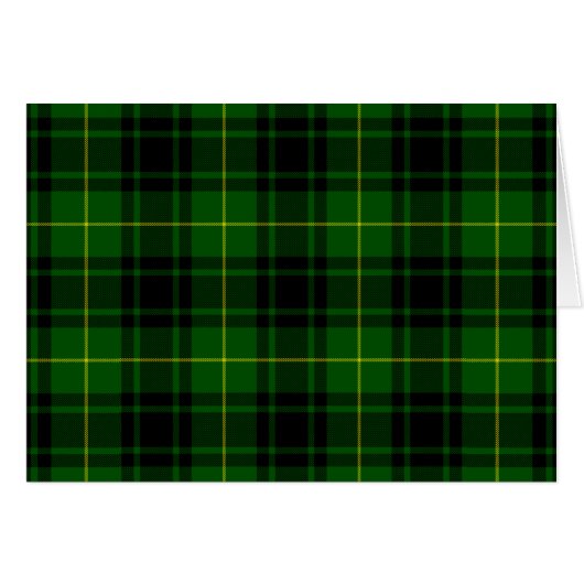 MacArthur tartan green plaid Cards (Front Horizontal)