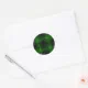MacArthur tartan green plaid Classic Round Sticker | Zazzle
