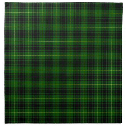 MacArthur tartan green plaid Cloth Napkin