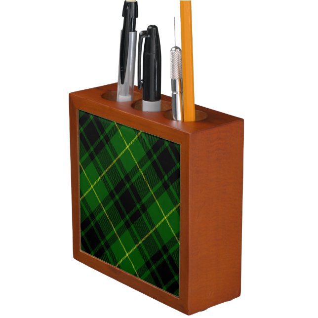 MacArthur tartan green plaid Desk Organizer (In Situ)