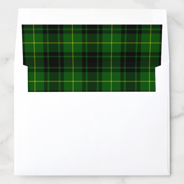 MacArthur tartan green plaid Envelope Liner (In Envelope)