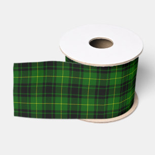 MacArthur tartan green plaid Grosgrain Ribbon