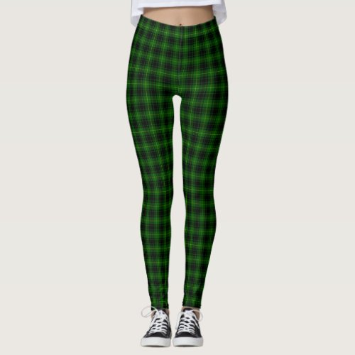 MacArthur tartan green plaid Leggings