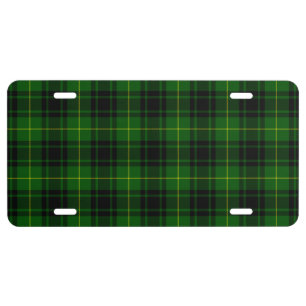 MacArthur tartan green plaid License Plate