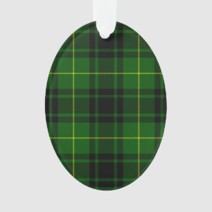 MacArthur tartan green plaid Ornament