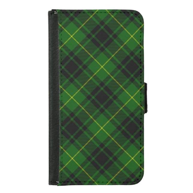 MacArthur tartan green plaid Samsung Galaxy Wallet Case (Front)