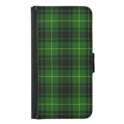 MacArthur tartan green plaid Samsung Galaxy S5 Wallet Case