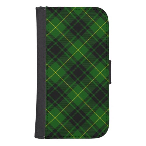 MacArthur tartan green plaid Samsung S4 Wallet Case