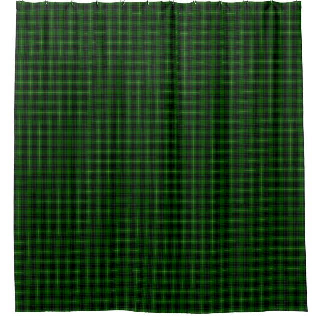 MacArthur tartan green plaid Shower Curtain (Front)