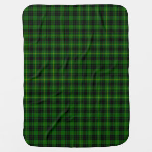 MacArthur tartan green plaid Swaddle Blanket