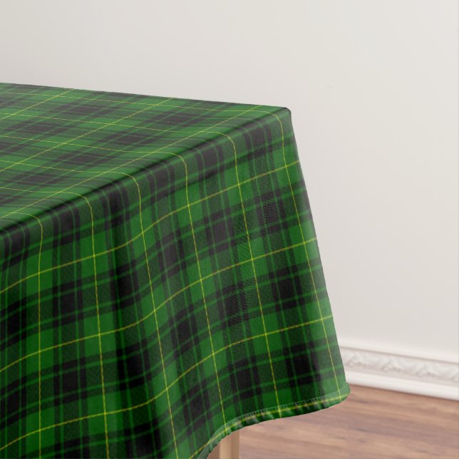 MacArthur tartan green plaid Tablecloth (In Situ)