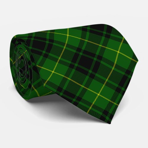 MacArthur tartan green plaid Tie