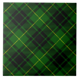 MacArthur tartan green plaid Tile