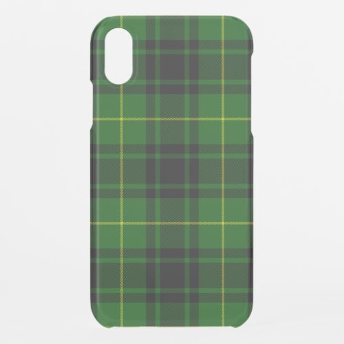 MacArthur tartan green plaid iPhone XR Case