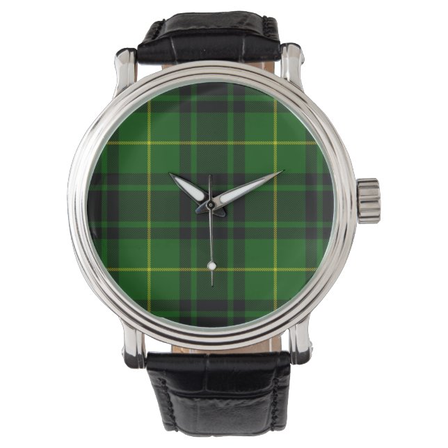 MacArthur tartan green plaid Watch (Front)