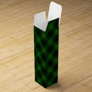 MacArthur tartan green plaid Wine Box