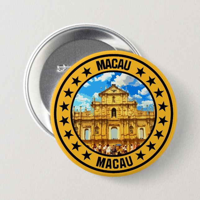 Macau Button (Front & Back)